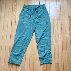 Zara green loosefitting comfortable Capri pants. Women's small